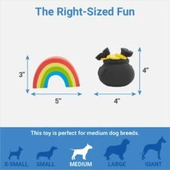 Frisco St. Patrick's Rainbow And Pot Of Gold Latex Squeaky Dog Toy 8 Frisco St. Patrick's Rainbow And Pot Of Gold Latex Squeaky Dog Toy -Frisco 303136 PT1. AC SS1800 V1643213545