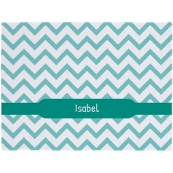 Frisco Personalized Subtle Chevron Soft Fleece Cat & Dog Blanket, 30" X 40"