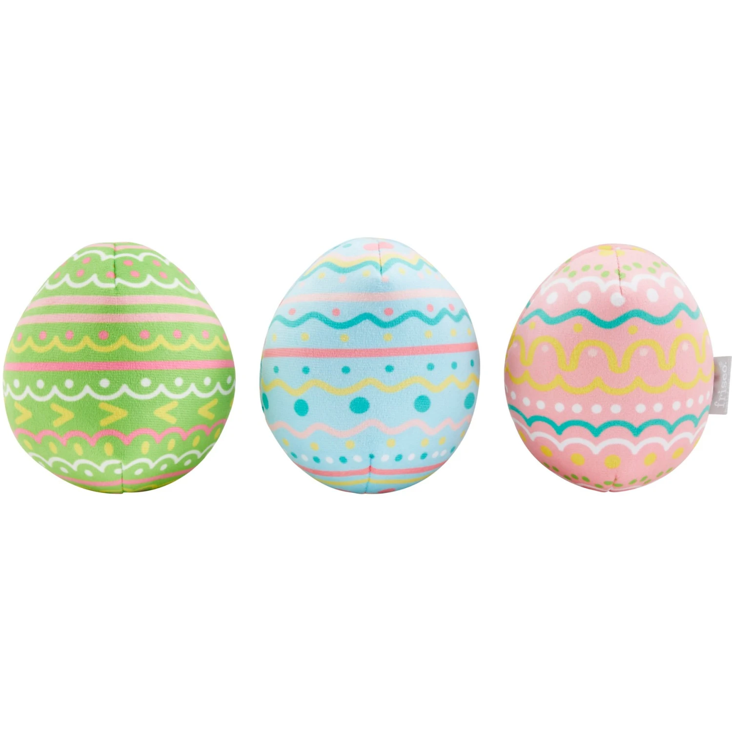 Frisco Easter Eggs Plush Squeaky Dog Toy 5 Frisco Easter Eggs Plush Squeaky Dog Toy - Image 3
