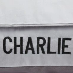 Frisco Personalized Silver Bolstered Bed With Silver Check Bolster, X-Large 9 Frisco Personalized Silver Bolstered Bed With Silver Check Bolster, X-Large -Frisco 311772 PT4. AC SS1800 V1630594012