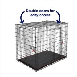 Frisco XX-Large Heavy Duty Enhanced Lock Double Door Wire Dog Crate, Fold & Carry Wire Dog Crate & Mat Kit, 54" 11 Frisco XX-Large Heavy Duty Enhanced Lock Double Door Wire Dog Crate, Fold & Carry Wire Dog Crate & Mat Kit, 54" -Frisco 318116 PT3. AC SS1800 V1634154738