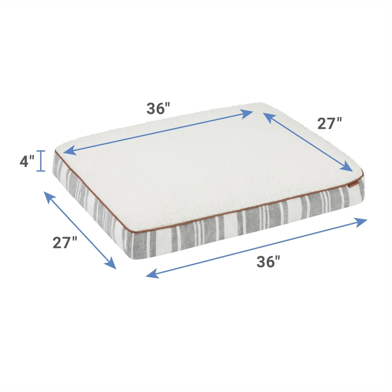 Frisco Farmhouse Rectangular Gusset Dog Bed W/ Removable Cover 3 Frisco Farmhouse Rectangular Gusset Dog Bed W/ Removable Cover - Image 2
