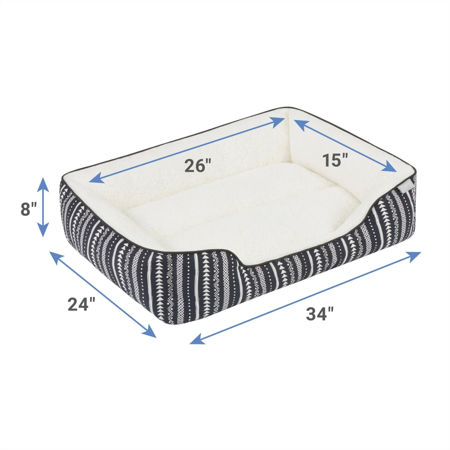 Frisco SW Stripe Rectangular Dog & Cat Cuddler 4 Frisco SW Stripe Rectangular Dog & Cat Cuddler - Image 2