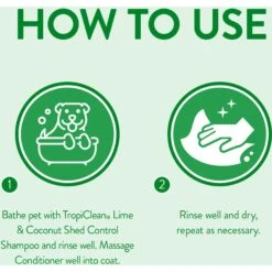 TropiClean Lime & Cocoa Butter Deshedding Dog Conditioner & Frisco Shedding Blade Dog Brush, One Size -Frisco 575070 PT3. AC SS1800 V1657660393