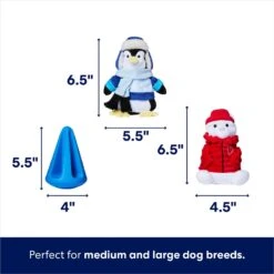 Frisco Holiday Arctic Buddies 2-in-1 Rip For Surprise Plush & Rubber Dog Toy -Frisco 739718 PT1. AC SS1800 V1695043539
