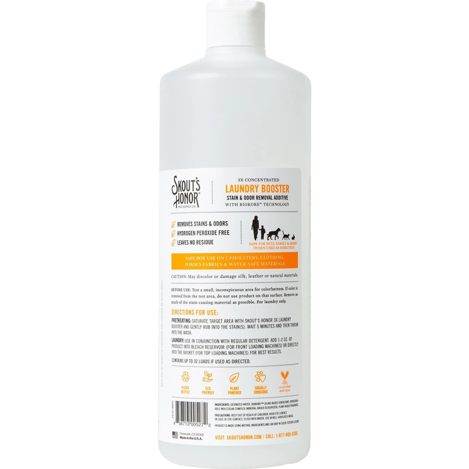 Skout's Honor Laundry Booster Stain & Odor Removal Additive, 32-oz Bottle & Frisco Washable Female Diaper 5 Skout's Honor Laundry Booster Stain & Odor Removal Additive, 32-oz Bottle & Frisco Washable Female Diaper - Image 3