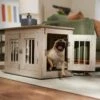Frisco Double Door Wood & Metal Furniture Style Dog Crate