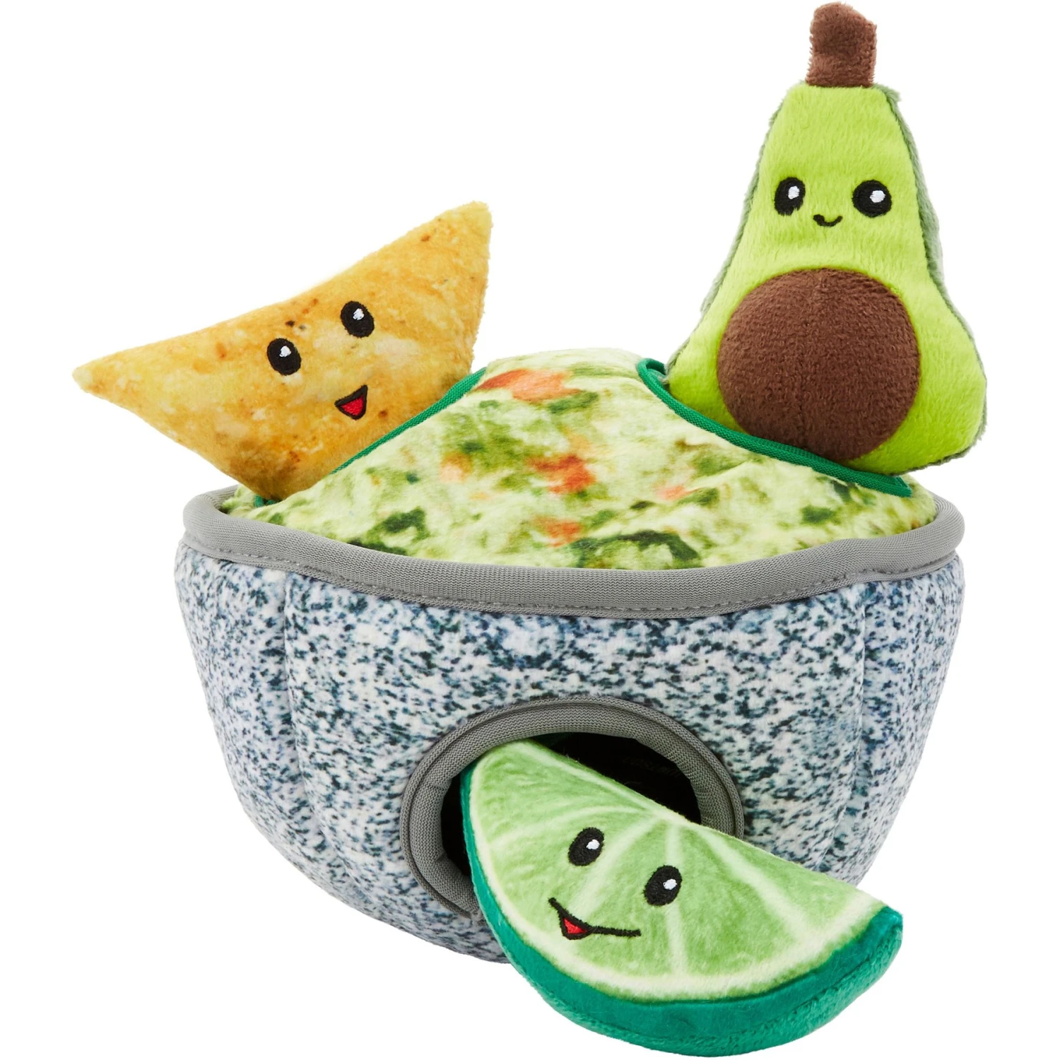 Frisco Guacamole Hide & Seek Puzzle Plush Squeaky Dog Toy & ZippyPaws Burrow Squeaky Hide & Seek Plush Dog Toy, Hedgehog Den 4 Frisco Guacamole Hide & Seek Puzzle Plush Squeaky Dog Toy & ZippyPaws Burrow Squeaky Hide & Seek Plush Dog Toy, Hedgehog Den - Image 2