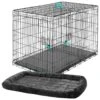 Frisco Heavy Duty Enhanced Lock Double Door Fold & Carry Wire Dog Crate & Mat Kit & MidWest Quiet Time Fleece Dog Crate Mat 1 Frisco Heavy Duty Enhanced Lock Double Door Fold & Carry Wire Dog Crate & Mat Kit & MidWest Quiet Time Fleece Dog Crate Mat -Frisco 947398 MAIN. AC SS1800 V1693924195