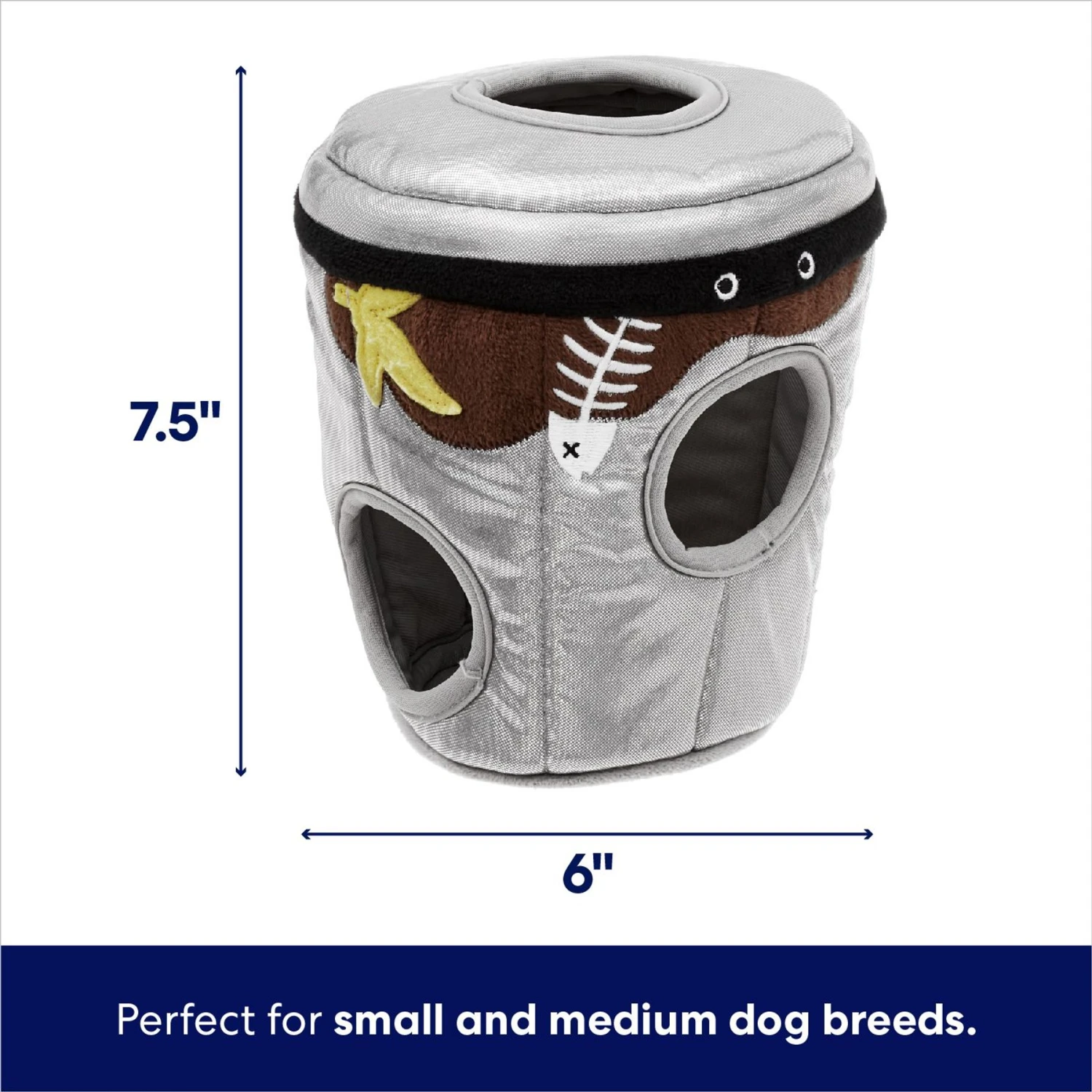 Frisco Trash Can & Raccoons Hide & Seek Puzzle Plush Squeaky Dog Toy & ZippyPaws Burrow Squeaky Hide & Seek Plush Dog Toy, Hedgehog Den 5 Frisco Trash Can & Raccoons Hide & Seek Puzzle Plush Squeaky Dog Toy & ZippyPaws Burrow Squeaky Hide & Seek Plush Dog Toy, Hedgehog Den - Image 3