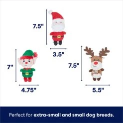 Frisco Holiday Santa's Helpers Plush Squeaky Dog Toy, 3 Count & Frisco Holiday Ho Ho Ho Fetch Squeaky Tennis Ball Dog Toy 11 Frisco Holiday Santa's Helpers Plush Squeaky Dog Toy, 3 Count & Frisco Holiday Ho Ho Ho Fetch Squeaky Tennis Ball Dog Toy -Frisco 986214 PT2. AC SS1800 V1698258345